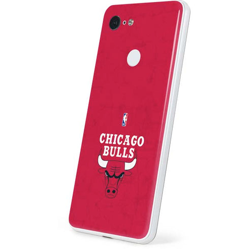 NBA Chicago Bulls Red Distressed Google Pixel 3 Skin